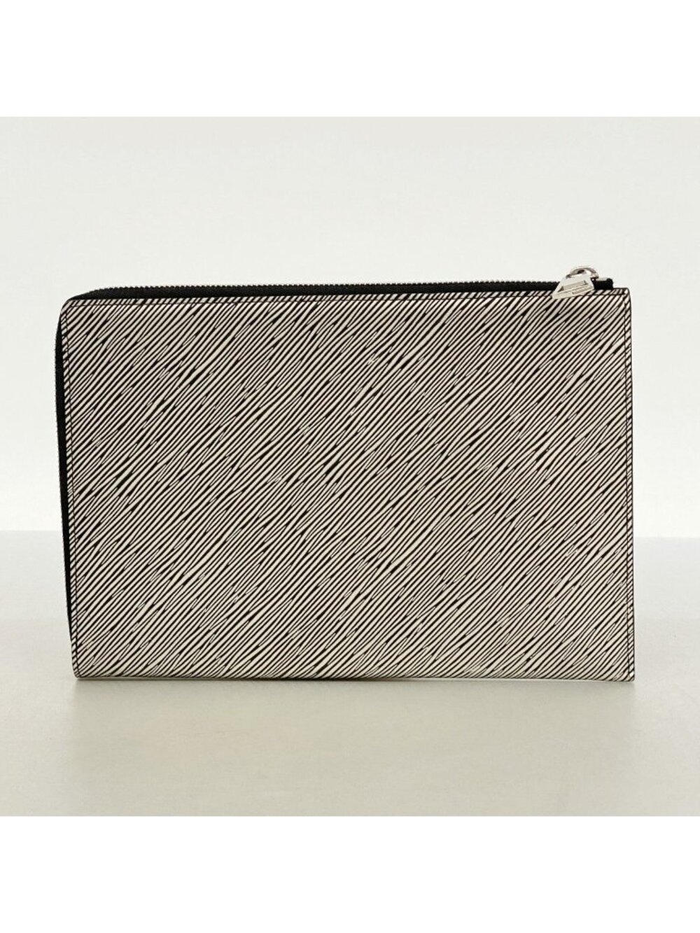 Louis Vuitton Clutch Epi Essential Pochette Plat Silver Black - Picture 7 of 7